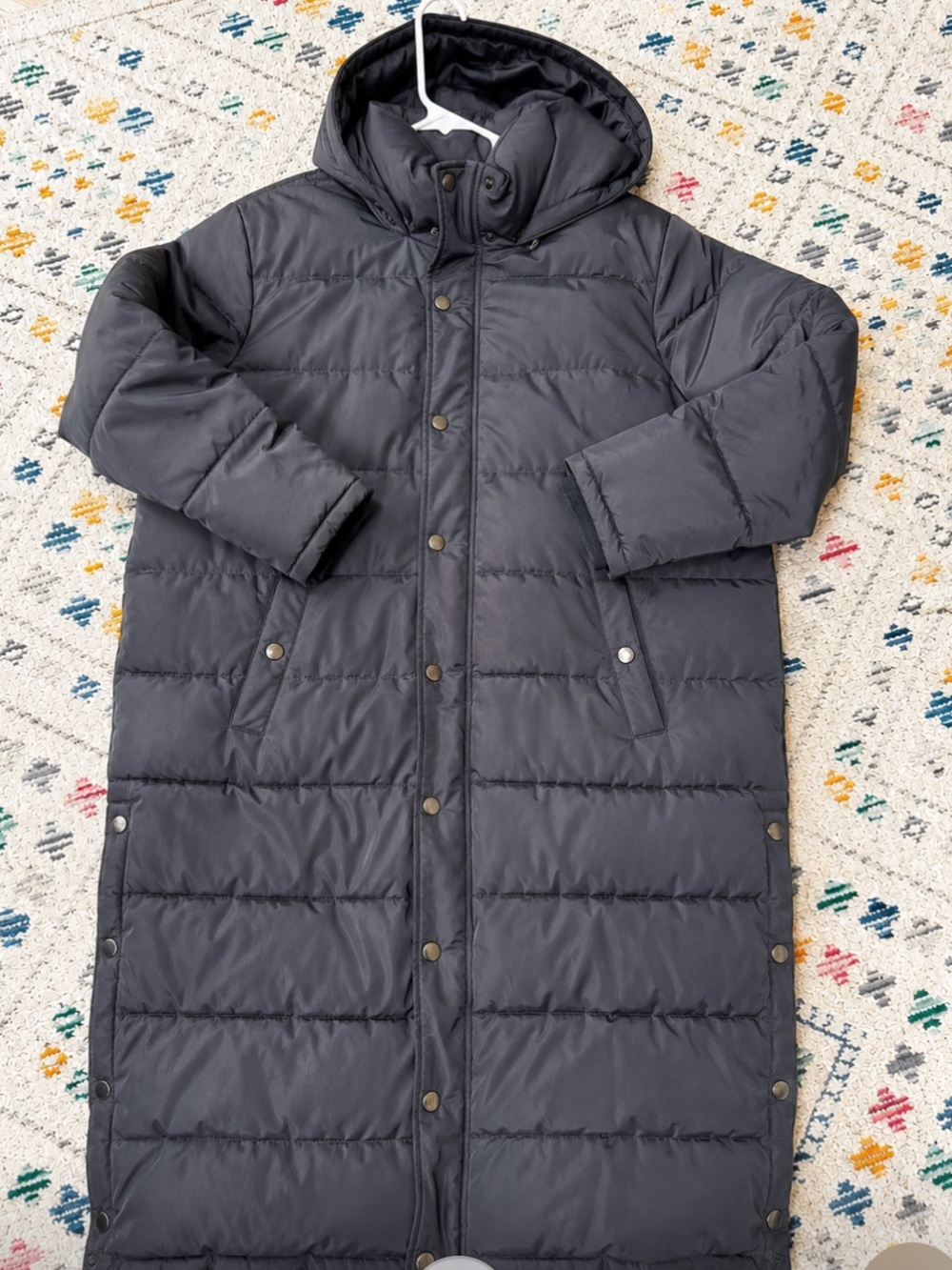 Universal Standard Everest 2 Hooded Long Puffer Coat Dark Gray Size S 14W 16W